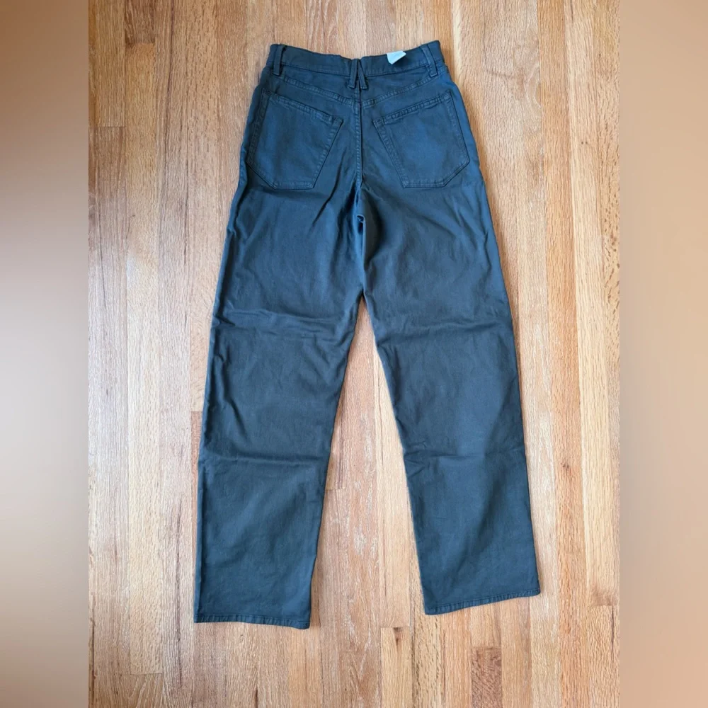 Good American High Rise Barrel Jeans Ft01 Green NWT Size 25 - Picture 6 of 16